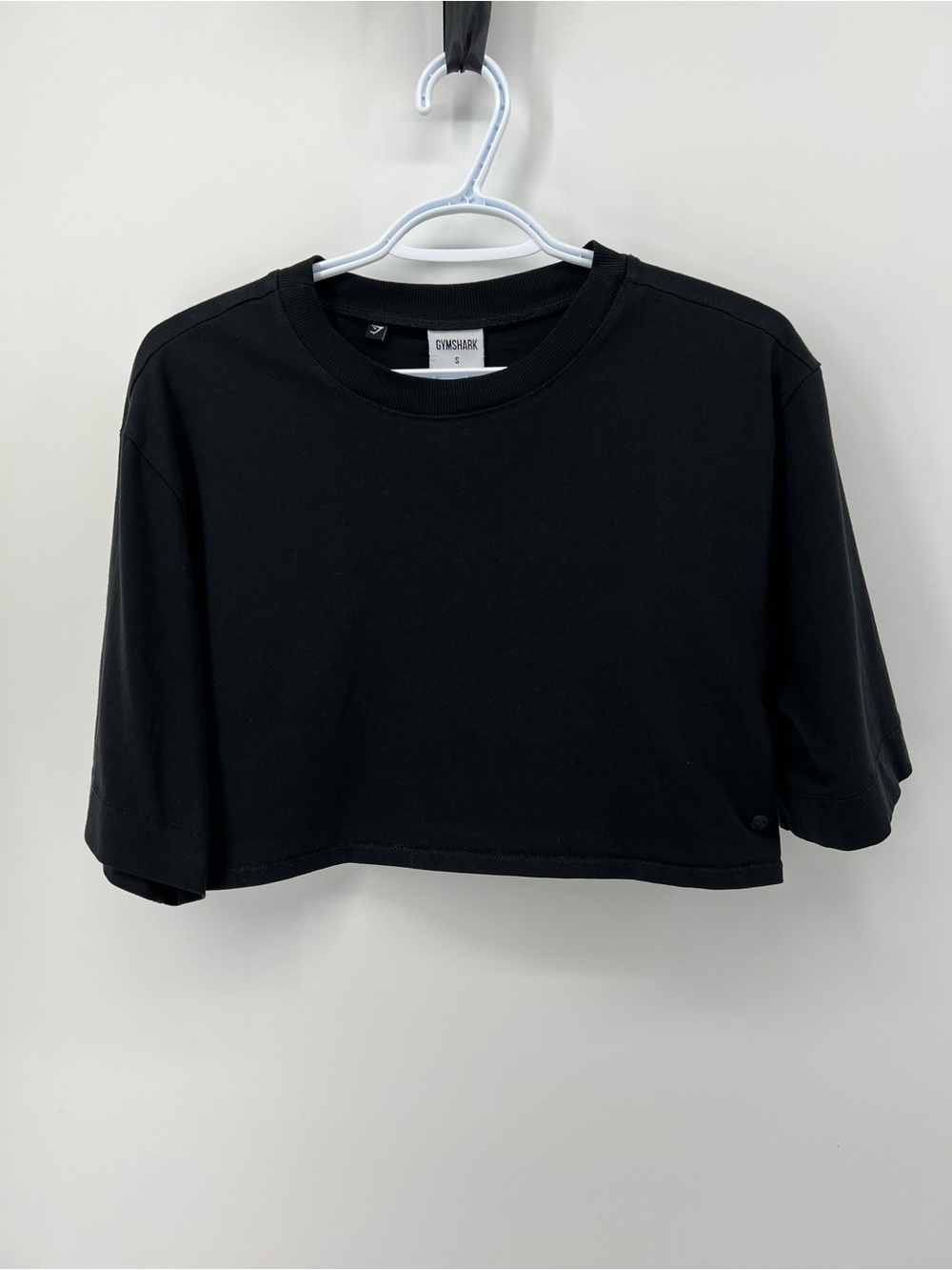 Gymshark Women’s Small Black Cropped Minimalist Boxy Tee